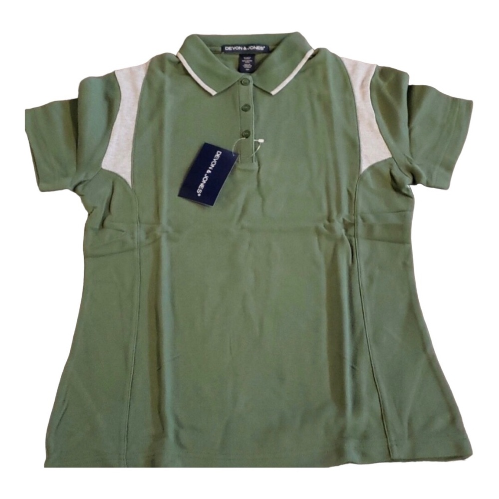 Ladies’ Sport Green Active Golf Polo Work Shirt w/ Cool Wicking Technology.